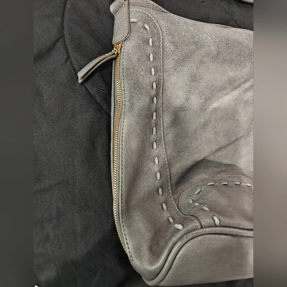 Gray Leather Women's Bag - Picture 3 of 5